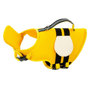 HamshMoc Dog Life Jacket Reflective Dog Life Vest High Buoyancy with Rescue Handle Removable Neck Float Safety Flotation Ripstop Lifesaver for Dog Swimming
