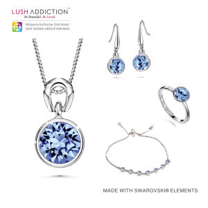 LUSH Solitaire Birthstone Necklace Crystal from Swarovski by FGG