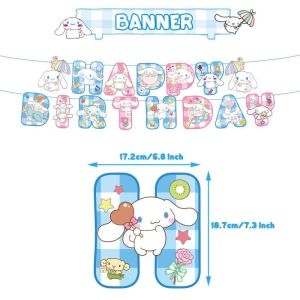 Childrens Birthday Party Decorations Sanrio Cinnamoroll Theme Party Decor Celebration Decor Birthday Gift Party Decor Supplies