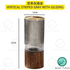 轻奢北欧花瓶 玻璃花瓶 Light luxury Nordic vase glass vase Decoration Large Wide Mouth Vases for Centerpieces Entryway Dining Table