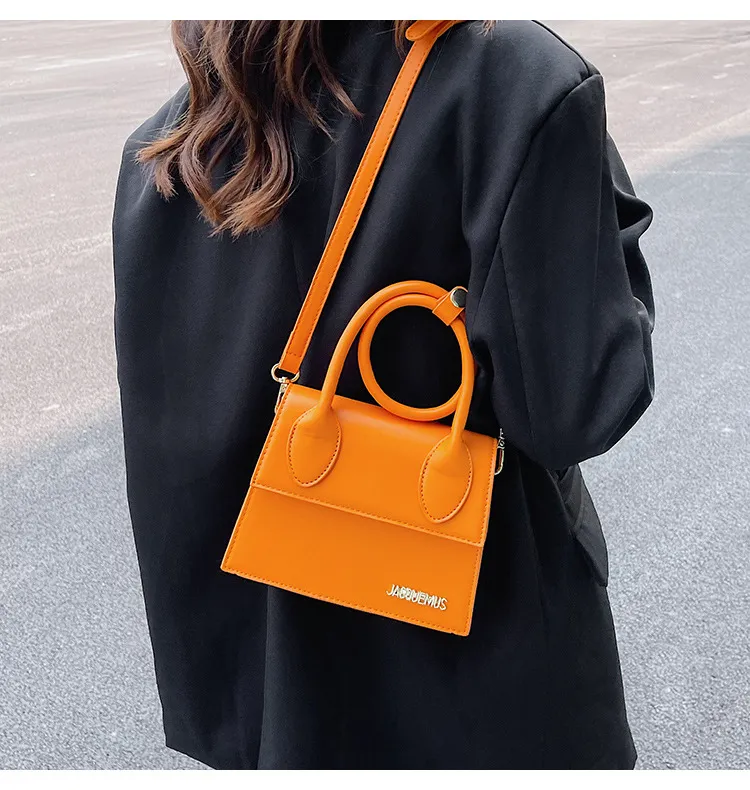 French niche design jacquemus senior texture ins single shoulder