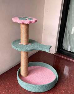 Mainan Kucing Tiang Mainan Papan Bintang Garukan Toys Perawatan Hewan Mainan Interaktif