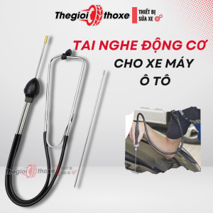 Tai nghe tiếng động cơ tiếng máy | Dụng cụ giúp phát hiện âm thanh lạ trong động cơ máy móc ô tô - Thế Giới Thợ Xe