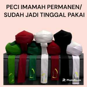 peci imamah permanen 15 meter peci imamah tinggal pakai peci habib