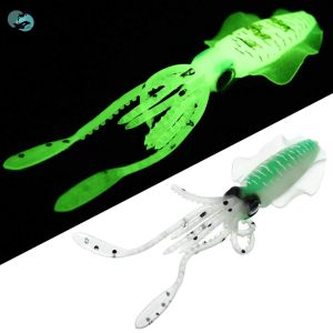 Luminous Soft Fishing Lure Octopus Skirts Sea Fishing Wobbler Bait Squid Artificial Lifelike Fishing Gear