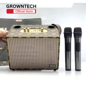 Loa Bluetooth karaoke Qixi SK2039  kèm 2 mic không dây âm thanh siêu đỉnh hát cực hay