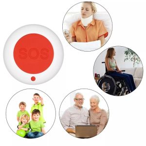 Smart World Smart Elderly Alert SOS Emergency Call Button for Elderly Patient Personal in Home Alert System Panic Button SOS Button Mobile Notification