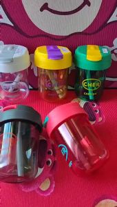 Mumystation Botol Minum Cher Portable 300ml Dengan Sedotan Anti Bocor