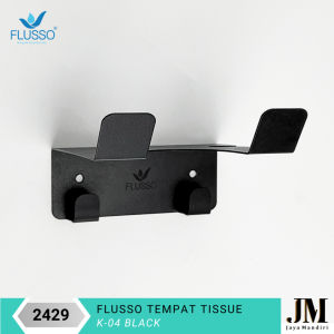 Flusso Gantungan Tisu Dinding Kamar Mandi Tempat Tisu Stainless Tebal 2474 2475