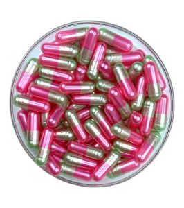 1000pcs Size 0 Pearl Light Green/ Pearl Fuchsia Pink OSPA High Quality Empty Gelatin Capsule