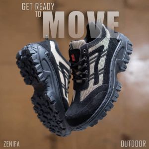 Sepatu Boots Karimore Zenifa Forest Safety Pria Hijau Army | Sepatu Boots Ujung Besi Terpopuler