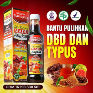 SAKURA Sari Kurma Madu Angkak Darusyifa & Nadhifa Plus Propolis Jambu Biji Daun Ubi Jalar ORIGINAL - 470gr