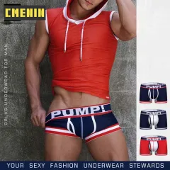 CMENIN PUMP 2Pcs Ins Style Cotton Panties Jockstrap Men's Briefs Breathable  Slip Sexy Man Underwear Brief Men Underpants MP222
