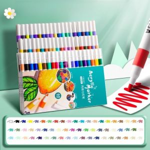 【Ready Stock】Spidol Akrilik Acrylic Marker SetPaint Marker DIY Painting Tahan Air Pulpen Warna