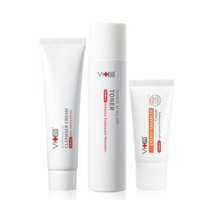 [Swissvita Glow & Protect Trio Set] Cleanser 100g + Toner 200ml + EE Cream 30g | Hydrating SPF50 & Makeup Base