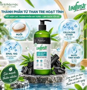Nước Giặt Đồ Lót Sinh Học Leafresh Than Tre Hoạt Tính 750ml | Hỗ Trợ Làm Sạch Giảm Mùi Hằng Ngày