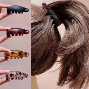 MUNCHX Kích thước nhỏ Kẹp chuối Cao cấp Matte Kẹp xoắn Thanh lịch Kẹp tóc đuôi ngựa cao Kẹp tóc nữ