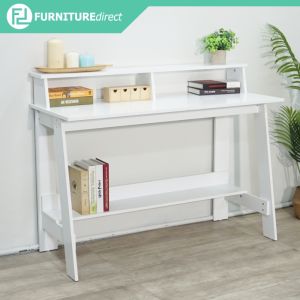 LOFT Design LIBBY 120cm Study Desk With Hutch-White