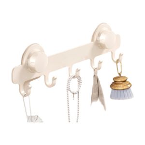 MEZCJ Strong Load-bearing Suction Door Cup Hook Waterproof 5/6/7/8-Hook Hanging Coat Rack Convenient Space Saving Bathroom Towel Holder Bathroom