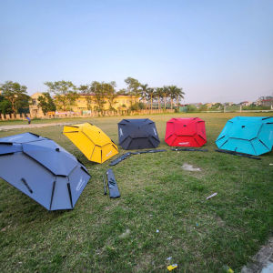 Ô dù câu cá HAIXIANG 2 tầng Ô 2m4 hình bát giác chống tia UV cao cấp