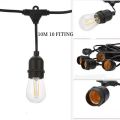 Fitting Lampu Gantung Outdoor 10Meter 10Fiting E27 10m Kabel. 