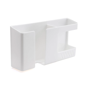 Multi-functional Wall Mobile Phone Charging Holder Stand with Extra Storage Box Remote Control Holder Mobile Phone Plug Home Charging Shelf​