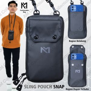 Sling Pouch Handphone Waterproof / Sling Bag Snap Anti Air / Tas Leher