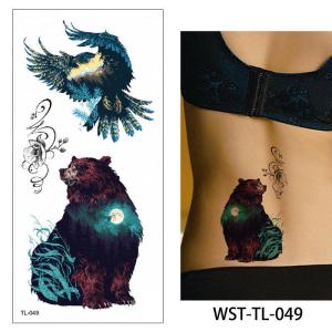[𝚂𝚝𝚎𝚊𝚍𝚢𝙸𝙽𝙺] Temporary Tattoo Sticker | Rose Tiger Eagle Beer Owl Anchor | Body Art Makeup Tatu | Makeup Event Festival |