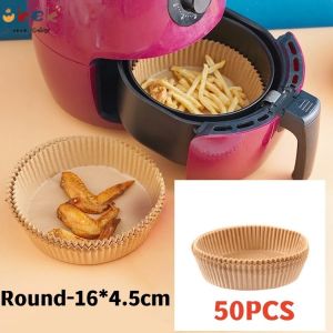okek Air Fryer Baking Oil-proof and Oil-absorbing Paper for Barbecue  Disposable Baking Paper Kitchen