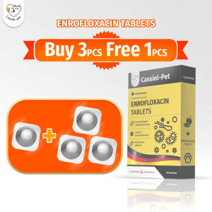 Cassiel Pet Antibiotic Enrofloxacin For Hematuria Nasal Discharge Fever Skin swelling Vomiting For Dogs & Cats