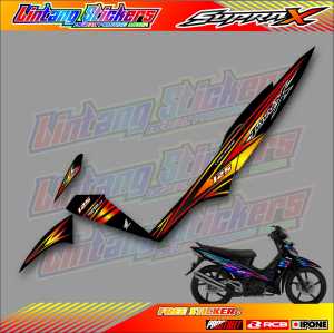 STRIPING VARIASI MOTOR HONDA SUPRA X FUTURE X / STICKER LIST VARIASI MOTOR SUPRA X FUTURE X