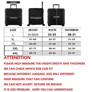 Elastic Trunk Luggage Protector Cover Suitcase Protector suit for size 26 28 30 32 inch
