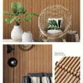 [preferred]BHW Wallpaper Wood Flute Design PVC Waterproof Self Adhesive Wall Decor Stickers. 