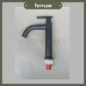 [ FERRUM ] Kran Wastafel Keran Cuci Tangan Stainless 6069A Hitam