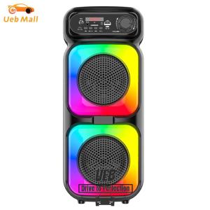 [UEB Mall]BT Karaoke Machine Support MIC/TF/USB/AUX Karaoke Speaker with Microphone for Party Outdoor Travel Birthday Gift