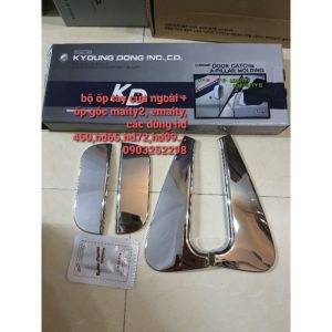 ốp mạ tay cửa ngoài huyndai 3t5 hd65 hd72hd99...emaity korea