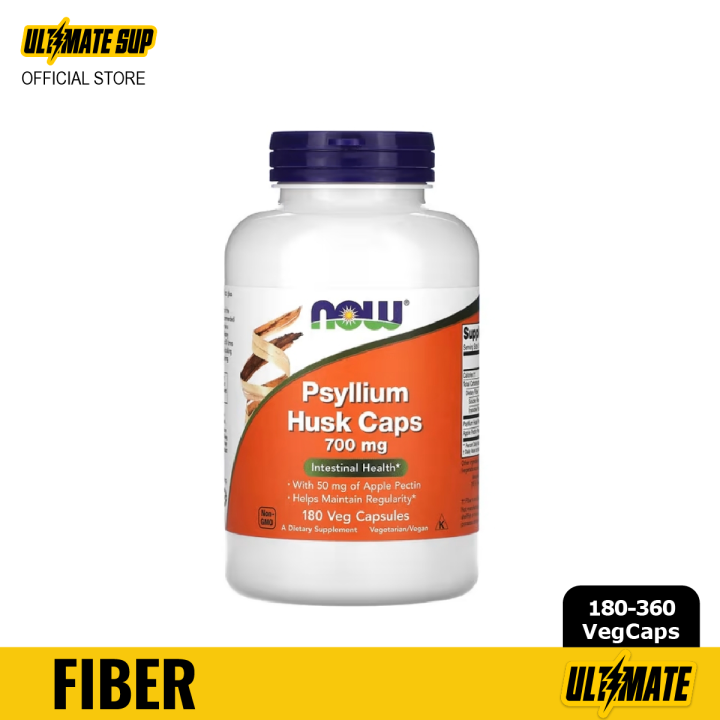 NOW Foods, Psyllium Husk Caps, 700 mg, Apple Pectin, Enhances Digestive ...