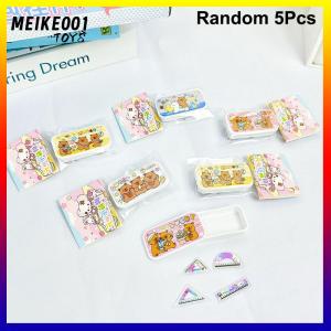 MEIKE001 ชุดเครื่องเขียนขนาดเล็ก5ชิ้นเคสใส่ดินสอจำลองจี้ของเล่นแกล้งโมเดลบ้านของเล่นกล่องเครื่องเขียนขนาดเล็กดีไซน์เหมือนจริง