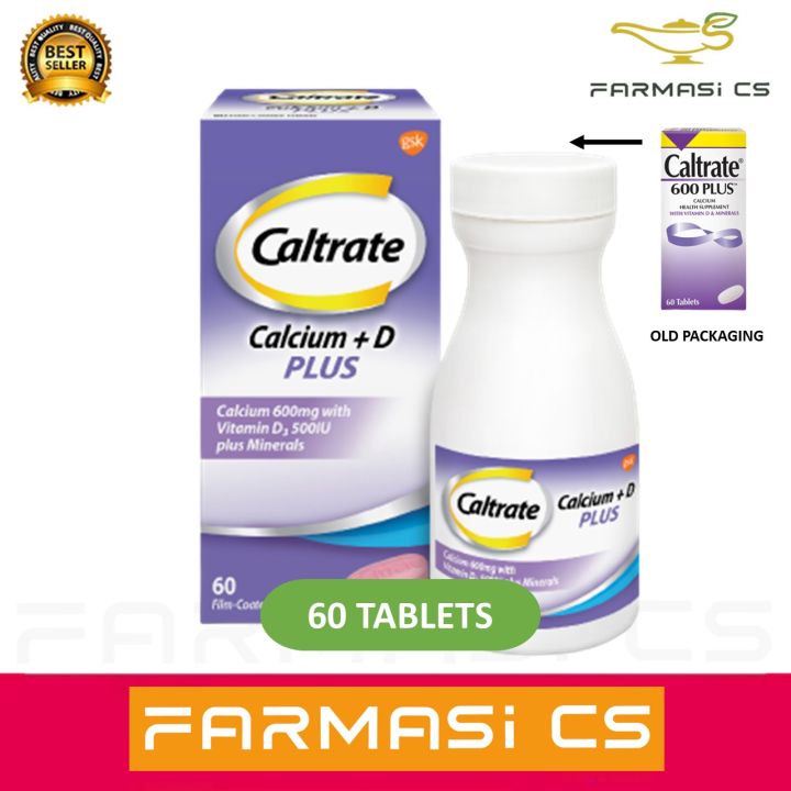 Caltrate Calcium D Plus 60 Tablets Exp 09 2025 [ Calcium 600mg Vitamin D3 200iu Caltrate 600