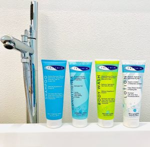 Combo Dầu Gội - Dầu Xả - Dầu Tắm - Dưỡng Da TRISWIM Loại bỏ Clo sau khi bơi số 1 tại Mỹ