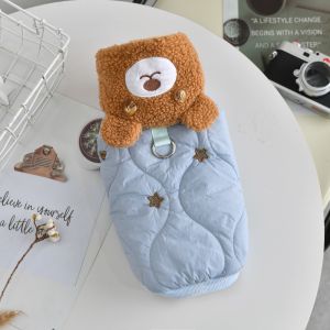 CHUN053634 Lót lông cừu Áo hoodie thú cưng Thiết kế liền khối Dày và ấm áp Quần áo giữ ấm cho chó Thoải mái Có mũ trùm đầu Bộ đồ liền thân lông cừu cho chó Dành cho chó cỡ nhỏ và vừa.