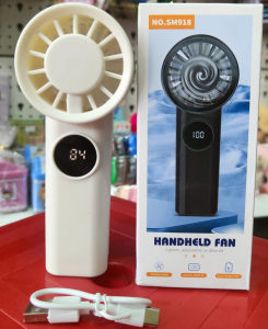 QUẠT CẦM TAY MINI HIỂN THỊ PIN KỸ THUẬT SỐ