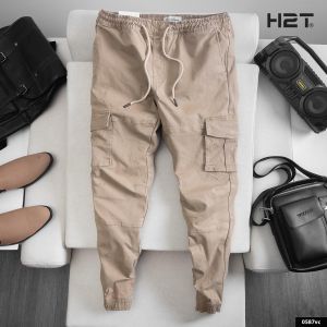 Quần jogger túi hộp nam nữ cao cấp vải co giãn T125