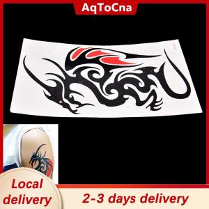 [COD] AqToCna Ship within 24 hours Waterproof Temporary Tattoo Sticker Body Art 10.5x6cm Dragon Tattoo Totem Water