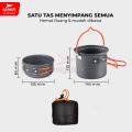 SPEEDS Alat Masak Set Mini Camping Cooking Set 2-3 Orang Nesting Stove Panci Teko Cookware Portable Tas Pantai Outdoor Ringan 003-201. 