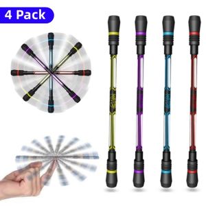 4/10pcs Creative Spinning PenAdult Kids Anti-slip Hand Spinner Stress Toy Random Color