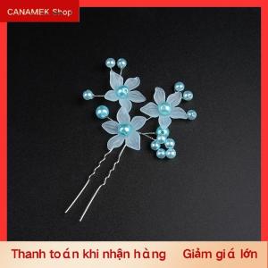 CS Ngọc Trai Hoa vương miện Frosted tóc trang trí cô dâu cưới handmade trang sức ngọc trai kẹp tóc