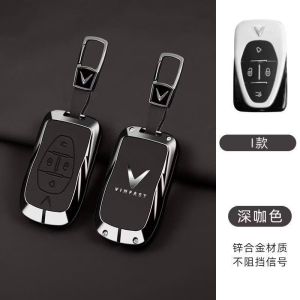 Ốp Chìa Khóa VF6 Vf7 VF8 VF9 E34 Mẫu Mới 2024-2025 và Mẫu Cũ 2022-2023 Bao Da Chìa Khóa Vinfast Cao Cấp