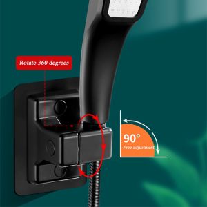 Elegant Wall-Mounted Shower Head Holder - 360° Adjustable Universal Fit | Quick Installation | Bathroom Bracket