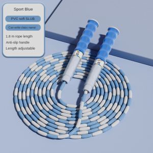 SERAPHYXO 2.8m Soft Bead Skipping Rope Anti-Skid Bamboo Joint Sports Rope Shaping Fat Burning  Segmented Fitness Jump Rope Bodybuilding